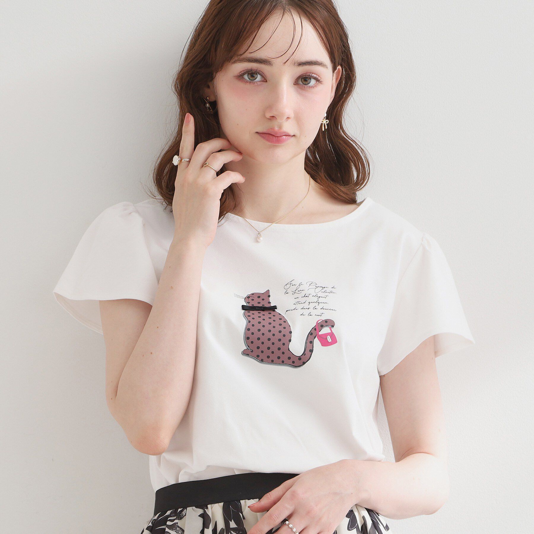 Couture broach「フレンチCAT プルオーバー」|Tシャツ・カットソー|