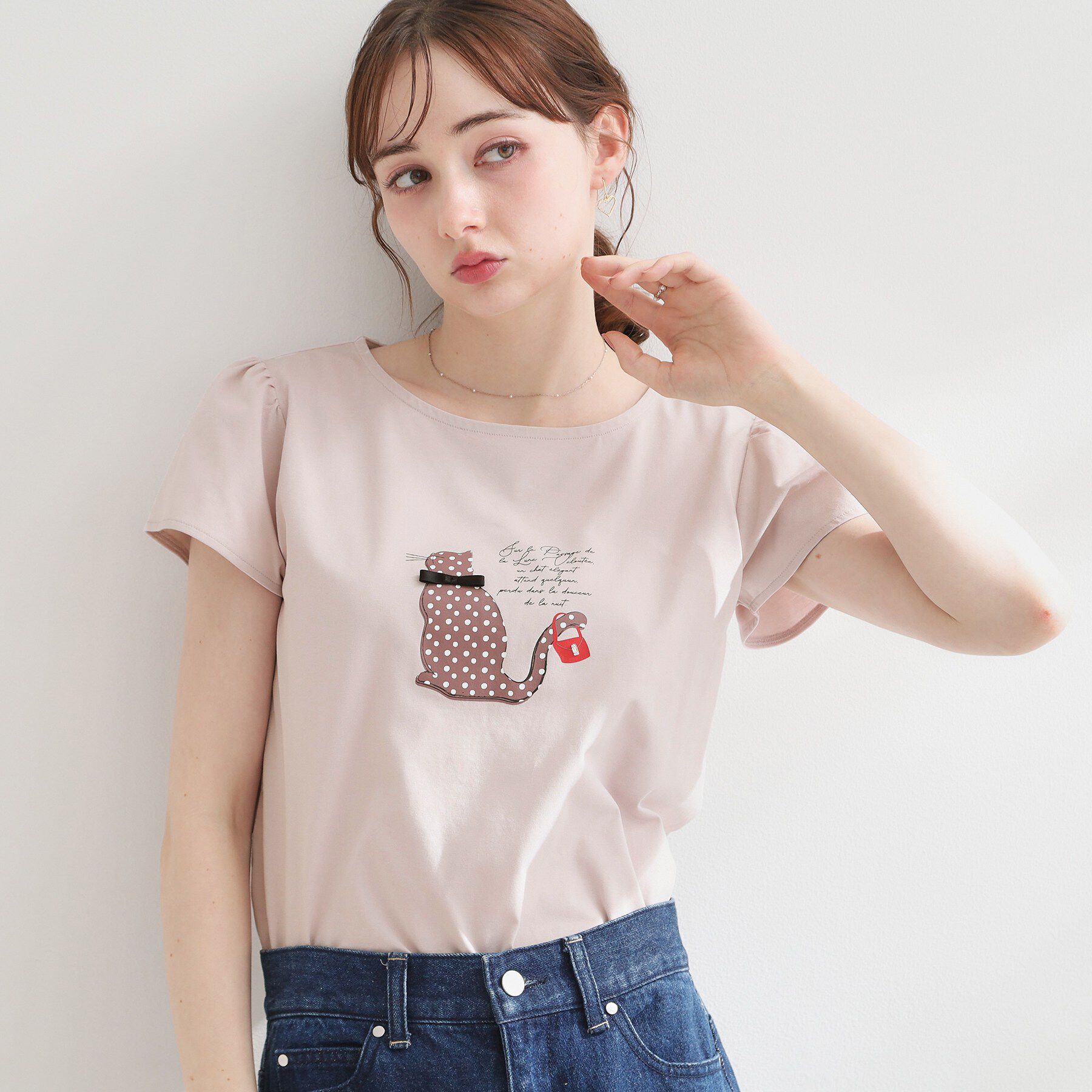 Couture broach「フレンチCAT プルオーバー」|Tシャツ・カットソー|