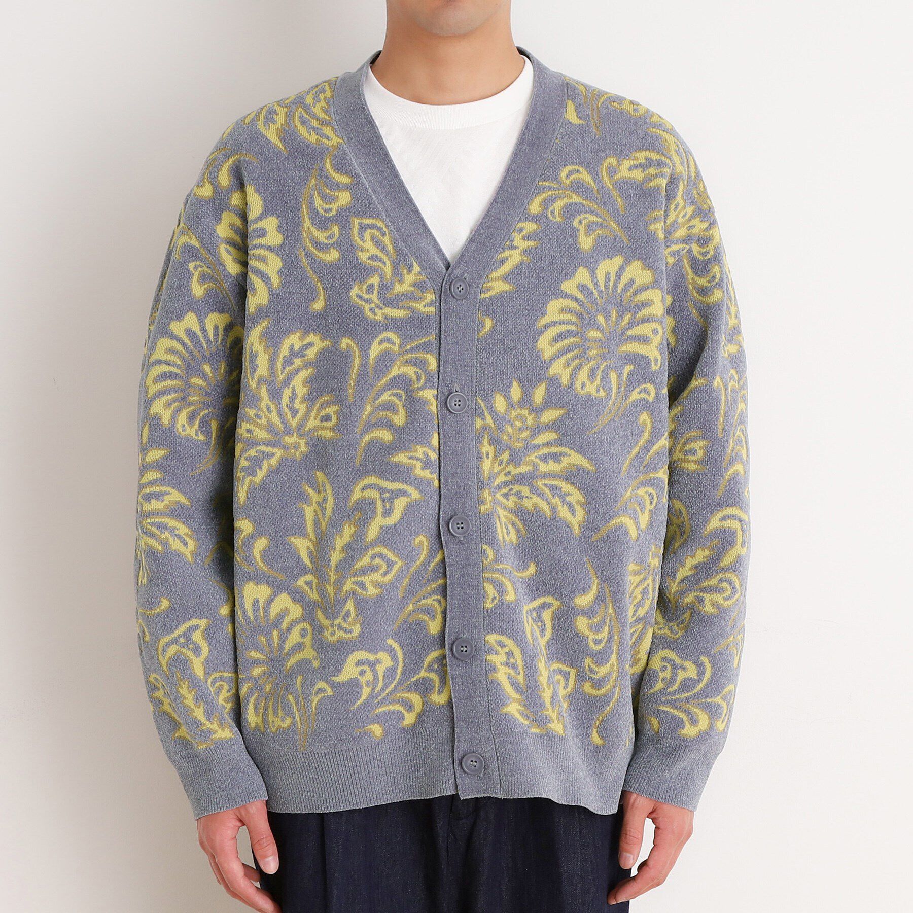 THE SHOP TK「ジャカード モールニット カーディガン」|カーディガン|