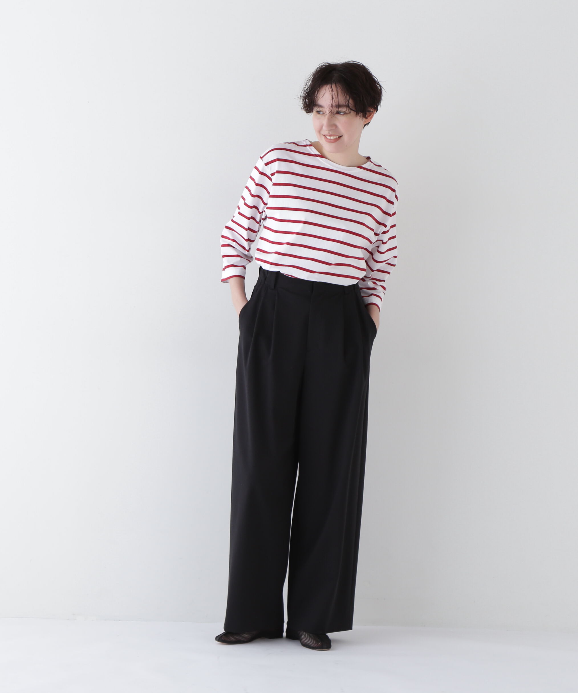  「◆コットンナイロンポンチSTタックパンツ」|その他|