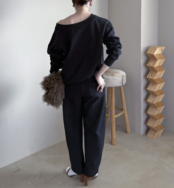 Doux archives「裏起毛Ｖネック前後２ＷＡＹプルオーバー」|Tシャツ・カットソー|