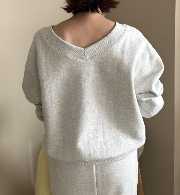 Doux archives「裏起毛Ｖネック前後２ＷＡＹプルオーバー」|Tシャツ・カットソー|