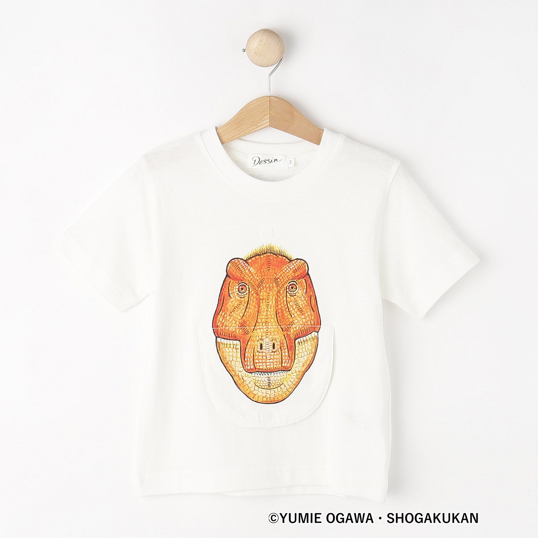 Dessin「【小学館の図鑑NEO　コラボ】恐竜Tシャツ」|Tシャツ・カットソー|ホワイト(401)