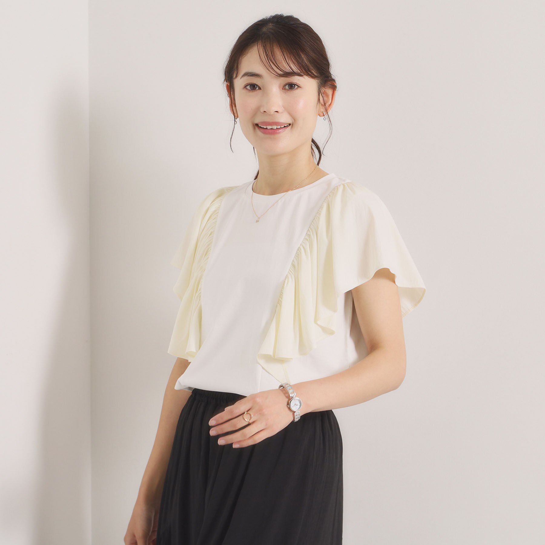 ITS&rsquo;DEMO「【冷感／速乾】袖フリルトップス」|Tシャツ・カットソー|