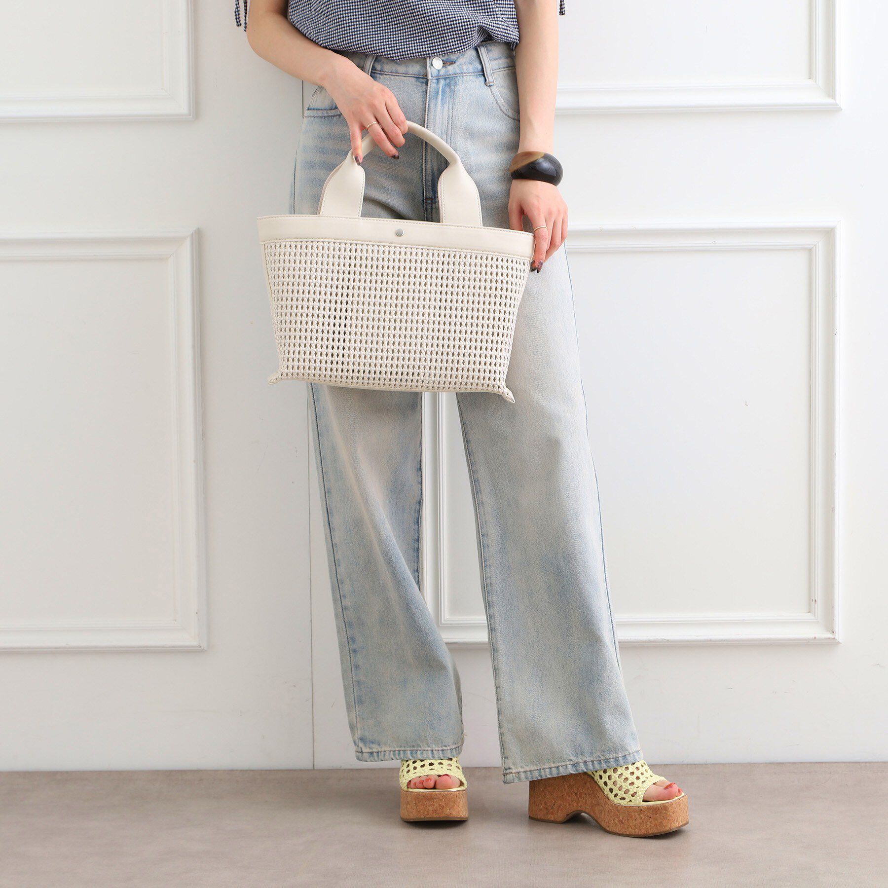 ESPERANZA「【EC限定】横長メッシュトート」|トートバッグ|