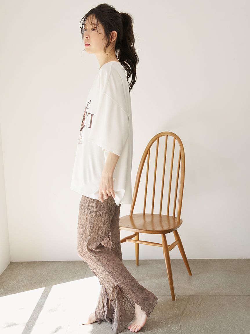 SNIDEL HOME「レースレギンスパンツ」|ルームウェア|