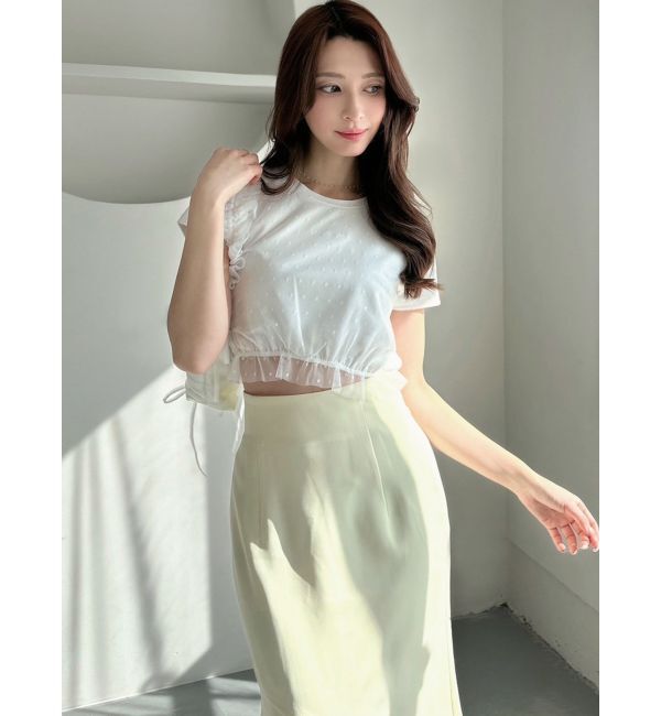 RESEXXY「ドットチュールレイヤードTシャツ」|Tシャツ・カットソー|