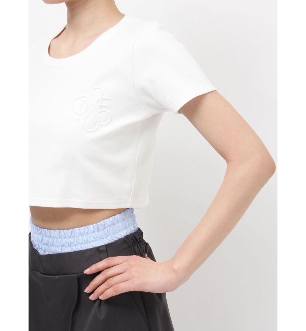 RESEXXY「エンボスロゴクロップドTシャツ」|Tシャツ・カットソー|