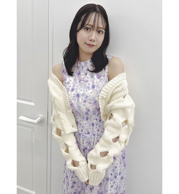 dazzlin「スリットケーブルニットカーディガン」|カーディガン|