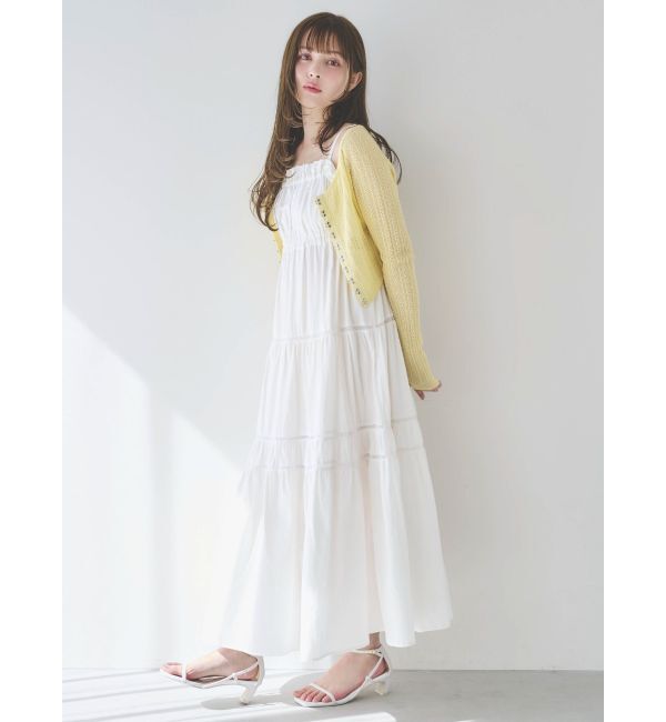 dazzlin「レースホックショートカーデ」|カーディガン|