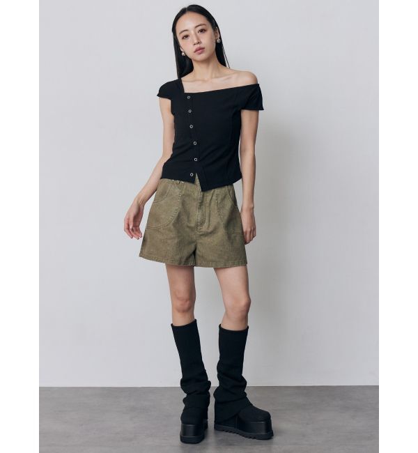 MURUA「ワンショルユーズドライクトップス」|Tシャツ・カットソー|