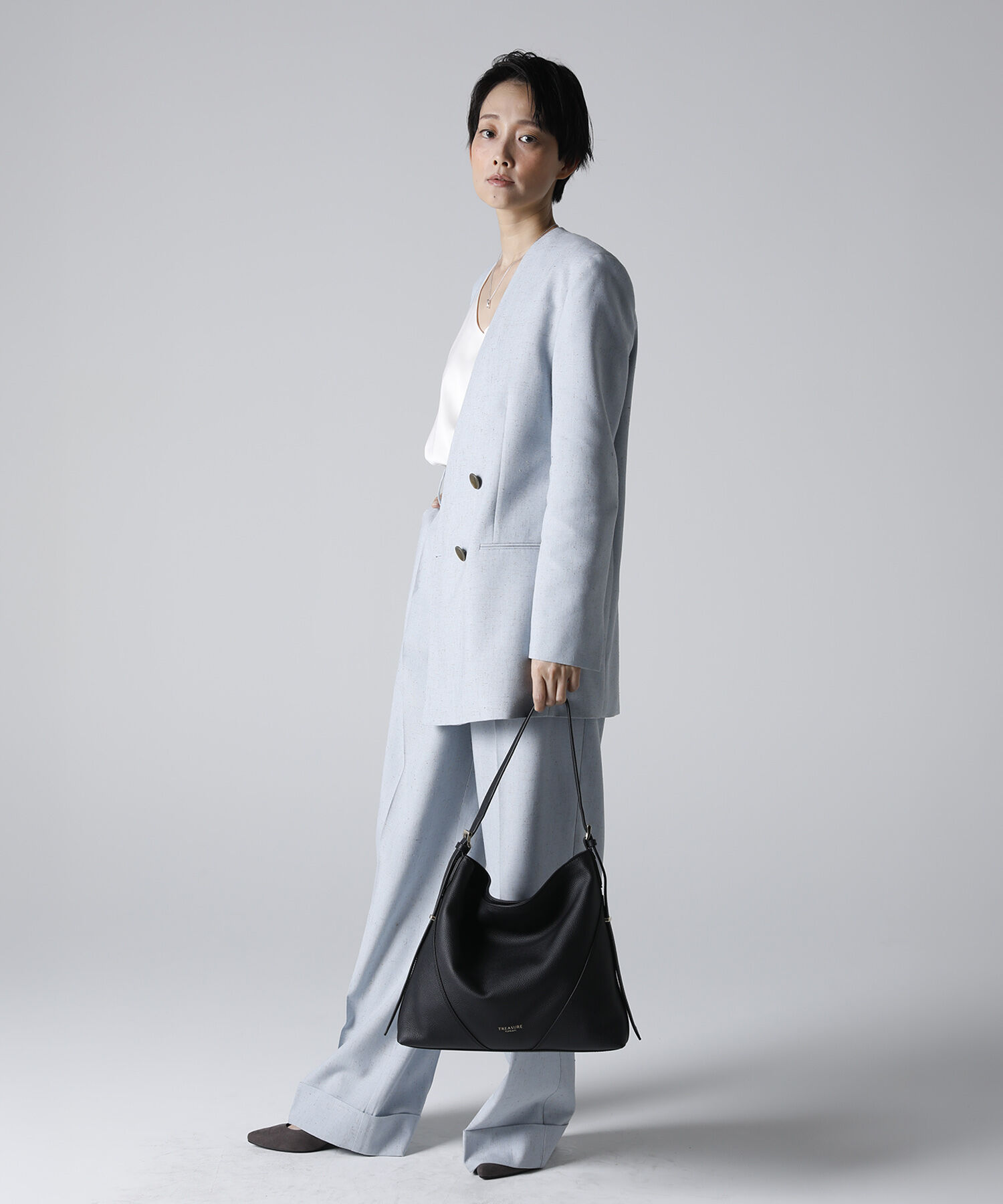 TOPKAPI TREASURE「【TREASURE TOPKAPI】シュリンクレザー ワンハンドル 2way ショルダー バッグ」|ショルダー・メッセンジャー|
