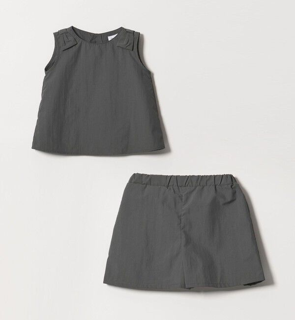 UNITED ARROWS green label relaxing「【スタメンシリーズ】タッサー リボン デザイン セット アップ / キッズ 100cm-160cm」|ワンピース|