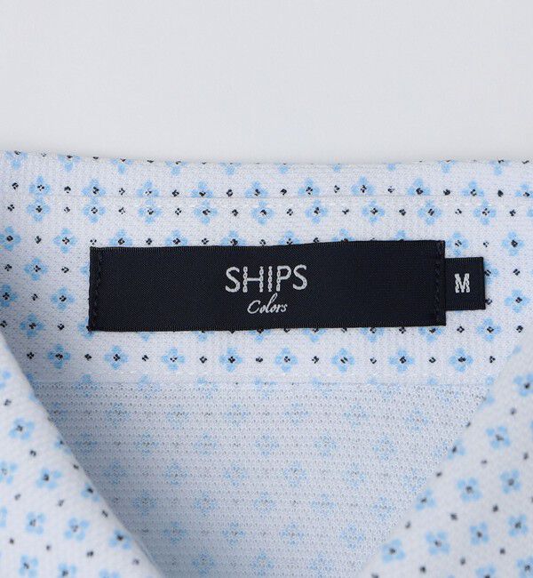 SHIPS Colors 「SHIPS Colors:〈吸水速乾〉カノコ プリント ワイドカラー ポロシャツ」|ポロシャツ|
