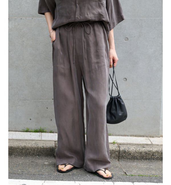 OUTDOOR PRODUCTS Usual Things「≪予約≫追加 キュプラステッチワークドロストパンツ」|スラックス|