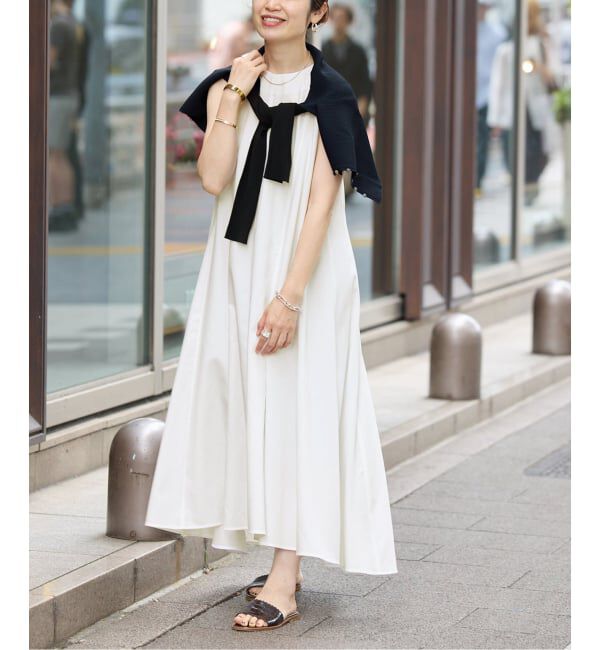 VERMEIL par iena「Panel Flow Dress」|ワンピース|ホワイト