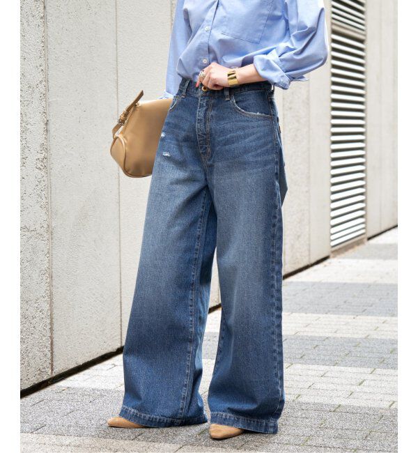 Spick and Span「《追加》5 1/2 BAGGY DENIM」|デニム|