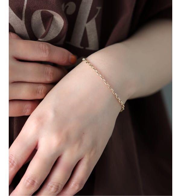 Lilas by Spick&Span「スカルチェーン17cmブレスレット K10」|ブレスレット・バングル|ゴールド