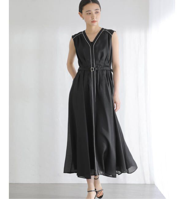  「【洗える】ウォッシャブルレディワンピース」|ワンピース|ブラック