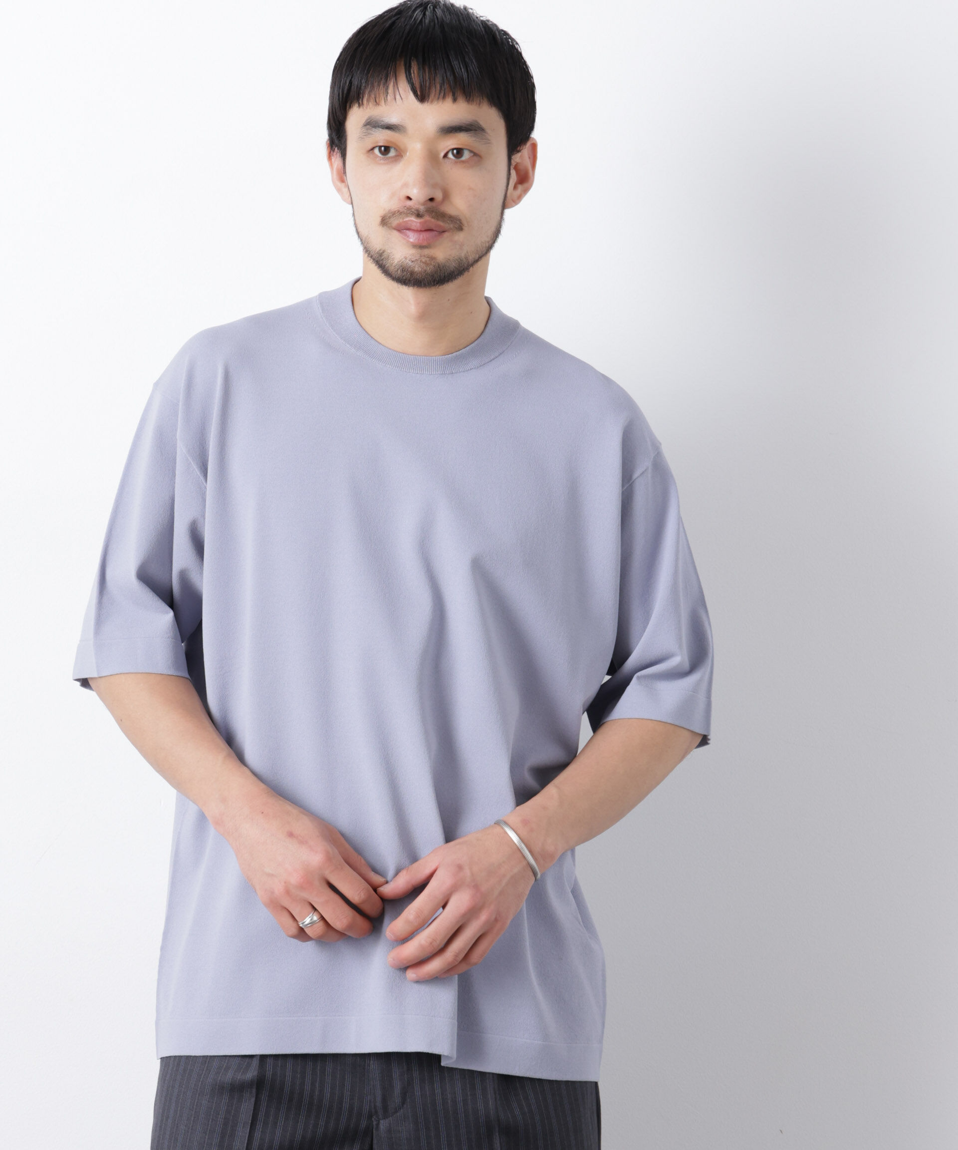 nano･universe「ジャケT(R) ELITE 7 FUNCTION ニット」|ニット・セーター|サックス5