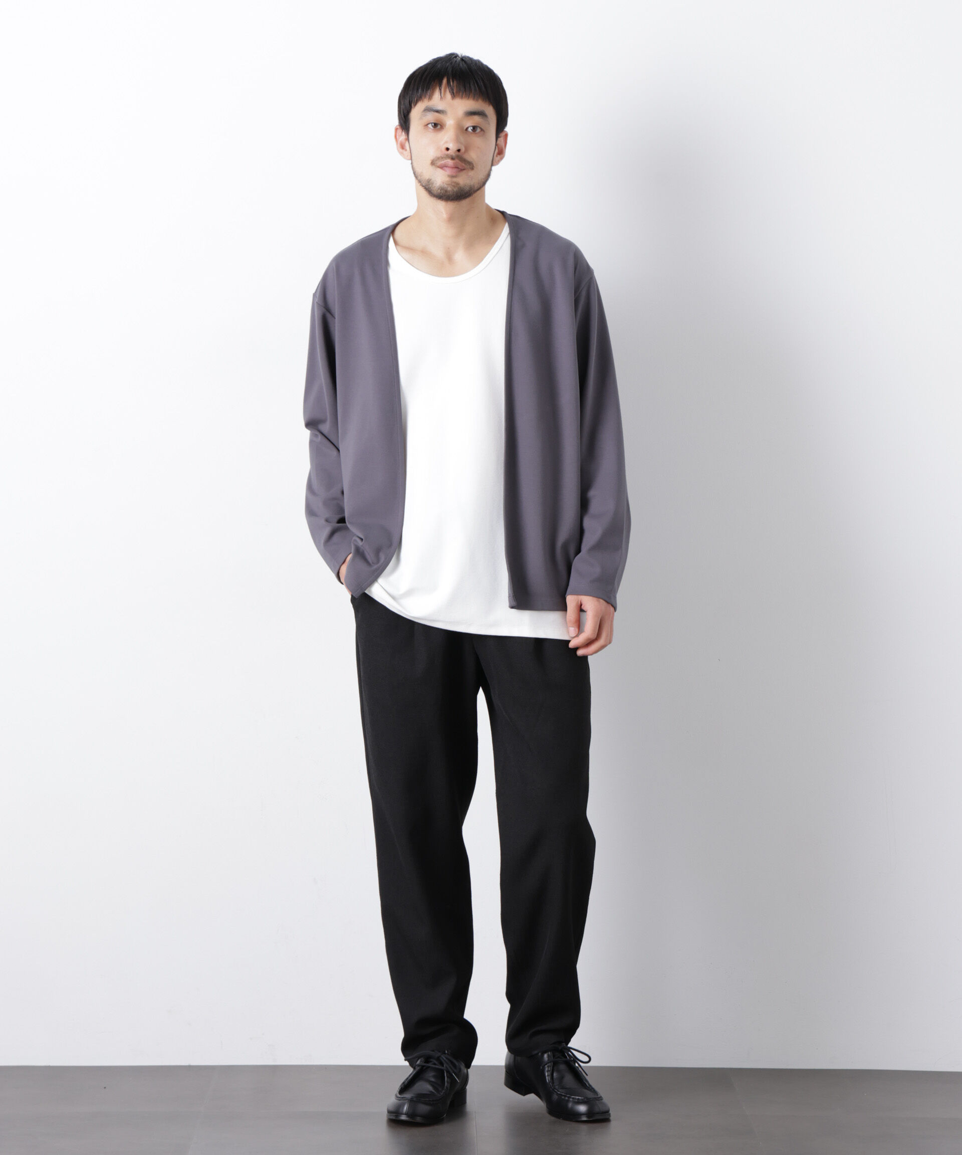 nano･universe「｢Meaningful Continuity｣coveross(R) ﾂｲﾙ調 冷感ﾌﾟﾚｰﾃｨﾝｸﾞ天竺 ﾀﾝ  」|Tシャツ・カットソー|