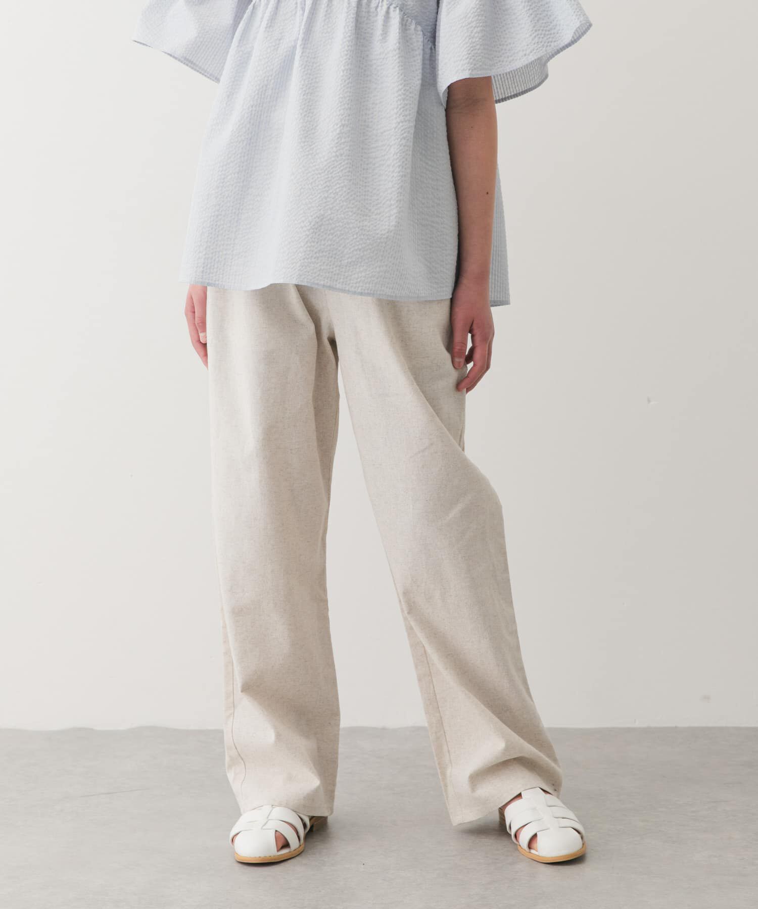 URBAN RESEARCH DOORS「『150サイズ』コットンリネンイージーパンツ(KIDS)」|その他|ホワイト系その他