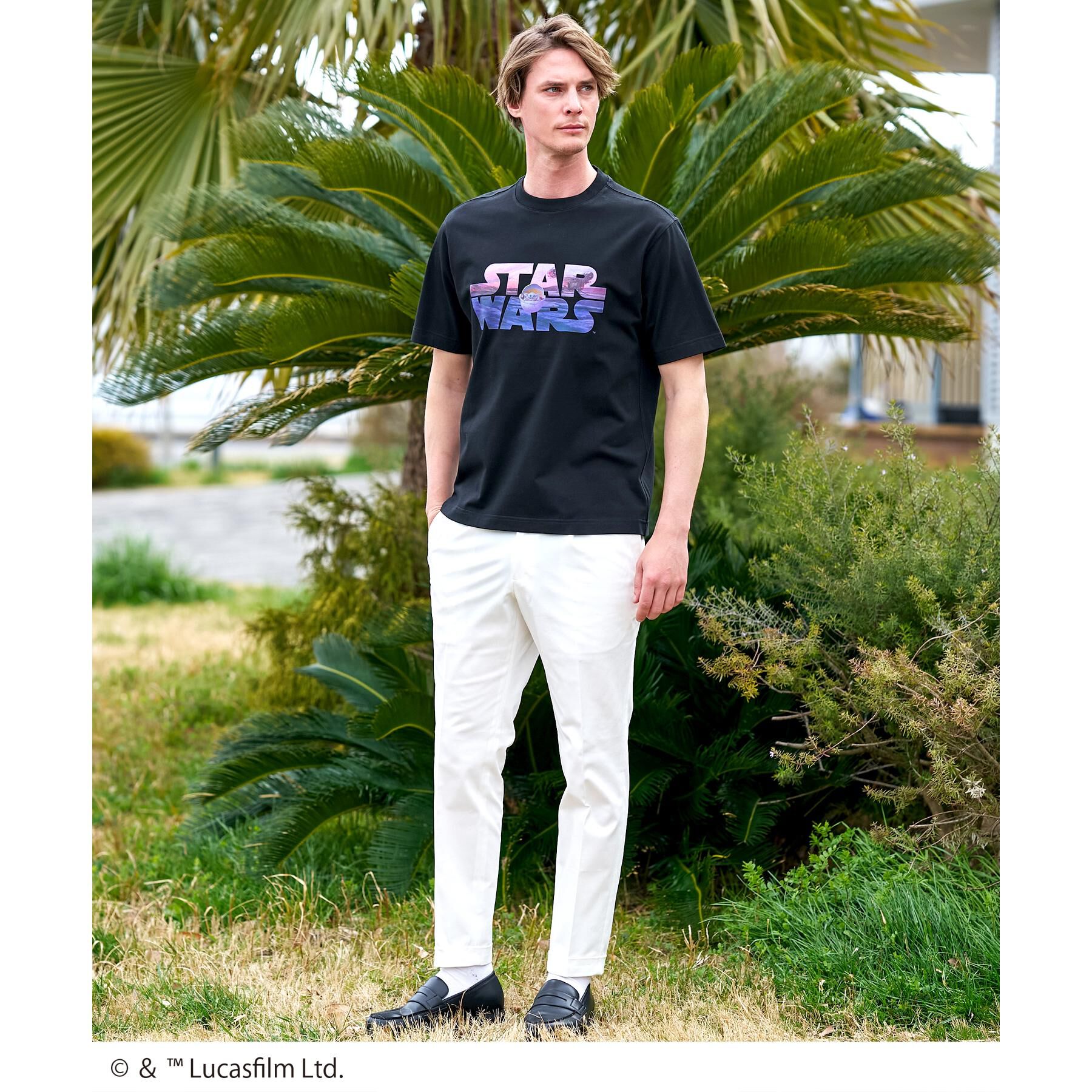 DRESSTERIOR「【接触冷感】STAR WARS ロゴTシャツ」|Tシャツ・カットソー|