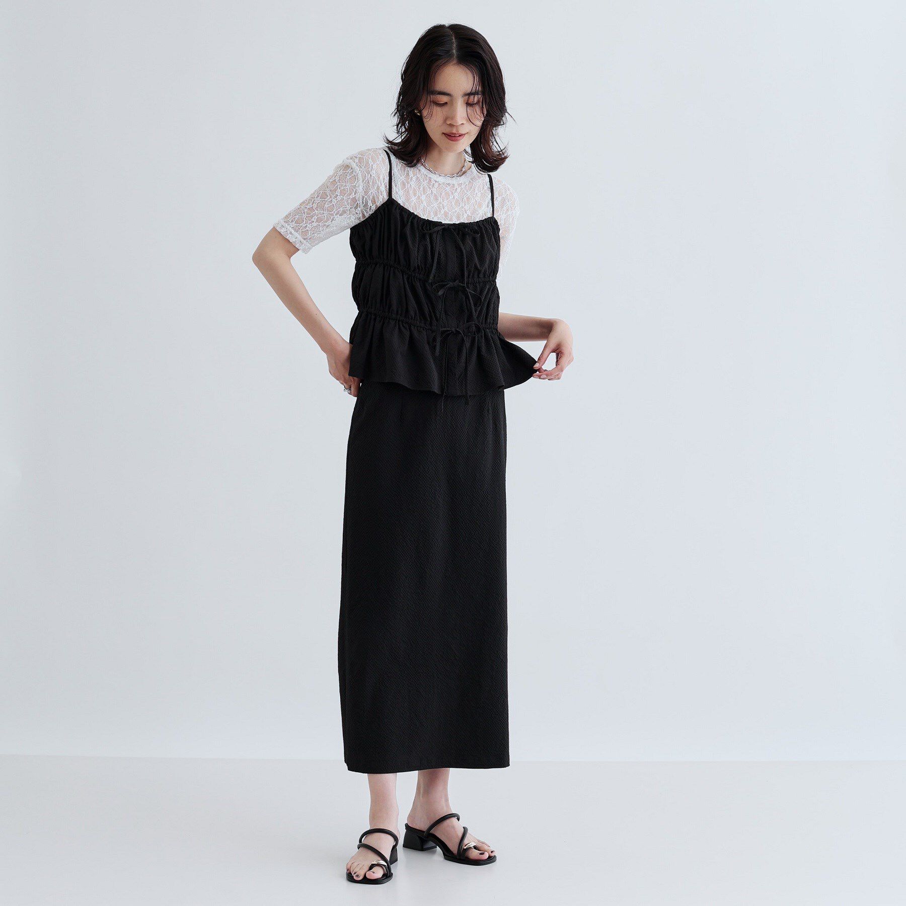 GALLEST「【セットアップ可能】スクエアサッカービスチェ【洗える/カセット服】」|キャミソール|