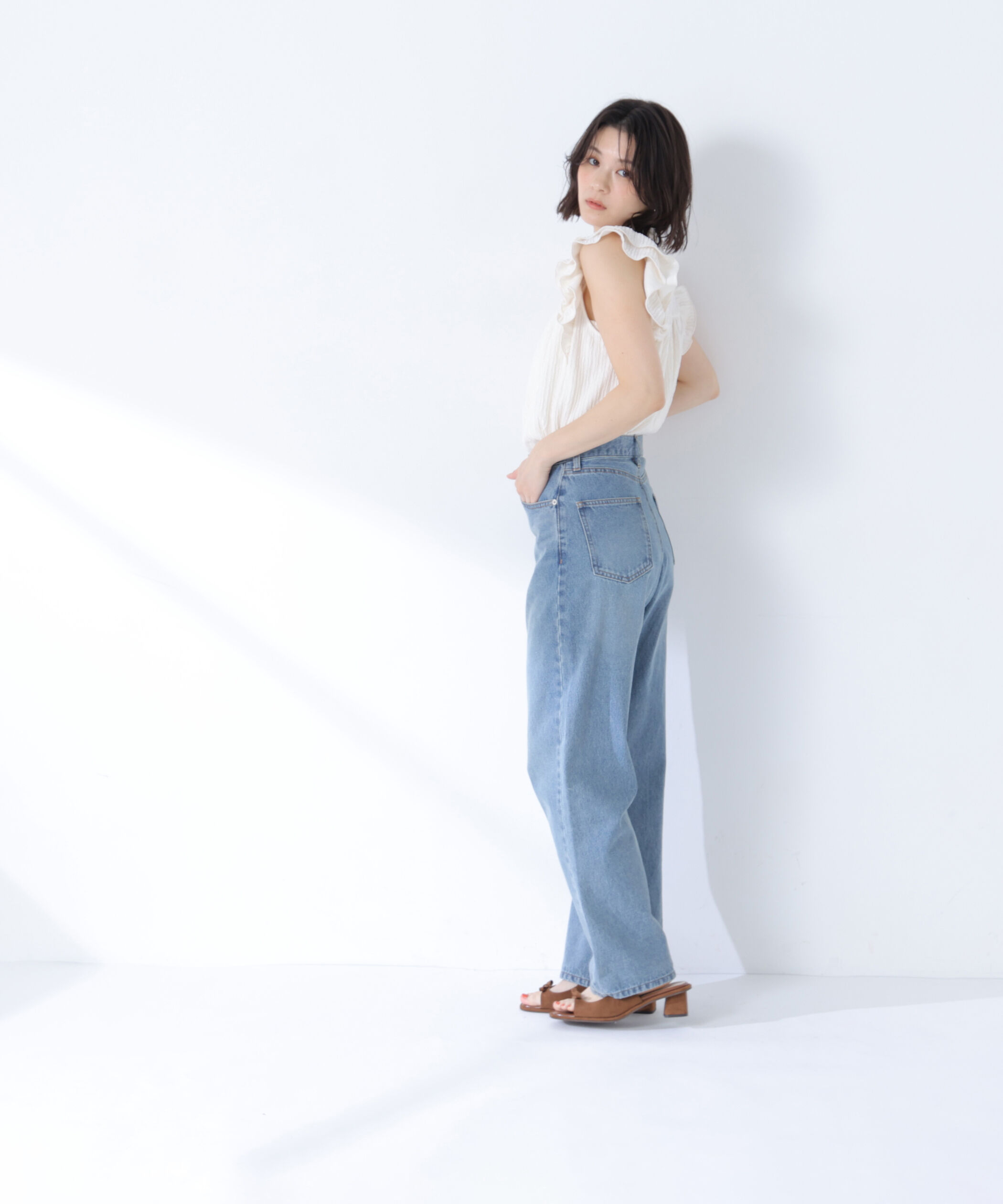  「ワイドストレートデニムパンツ」|その他|