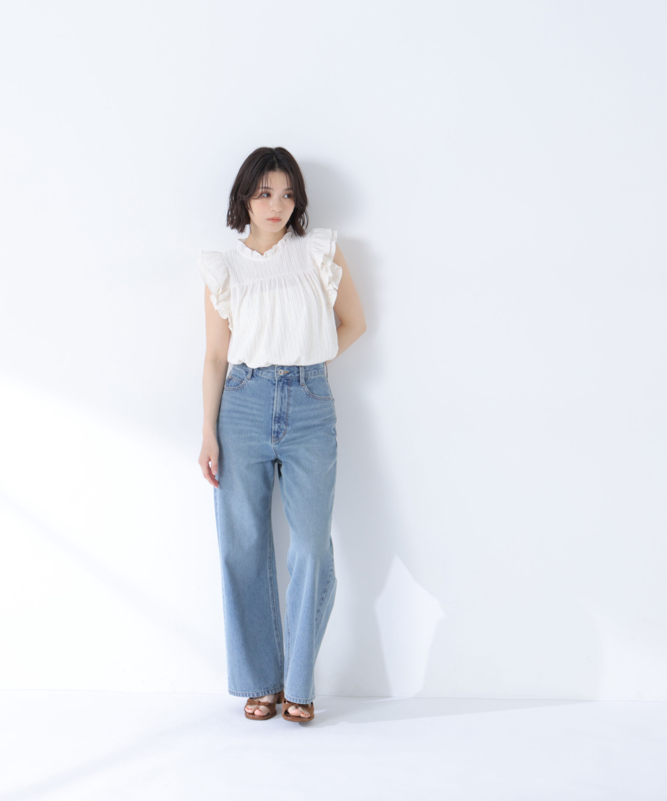  「ワイドストレートデニムパンツ」|その他|