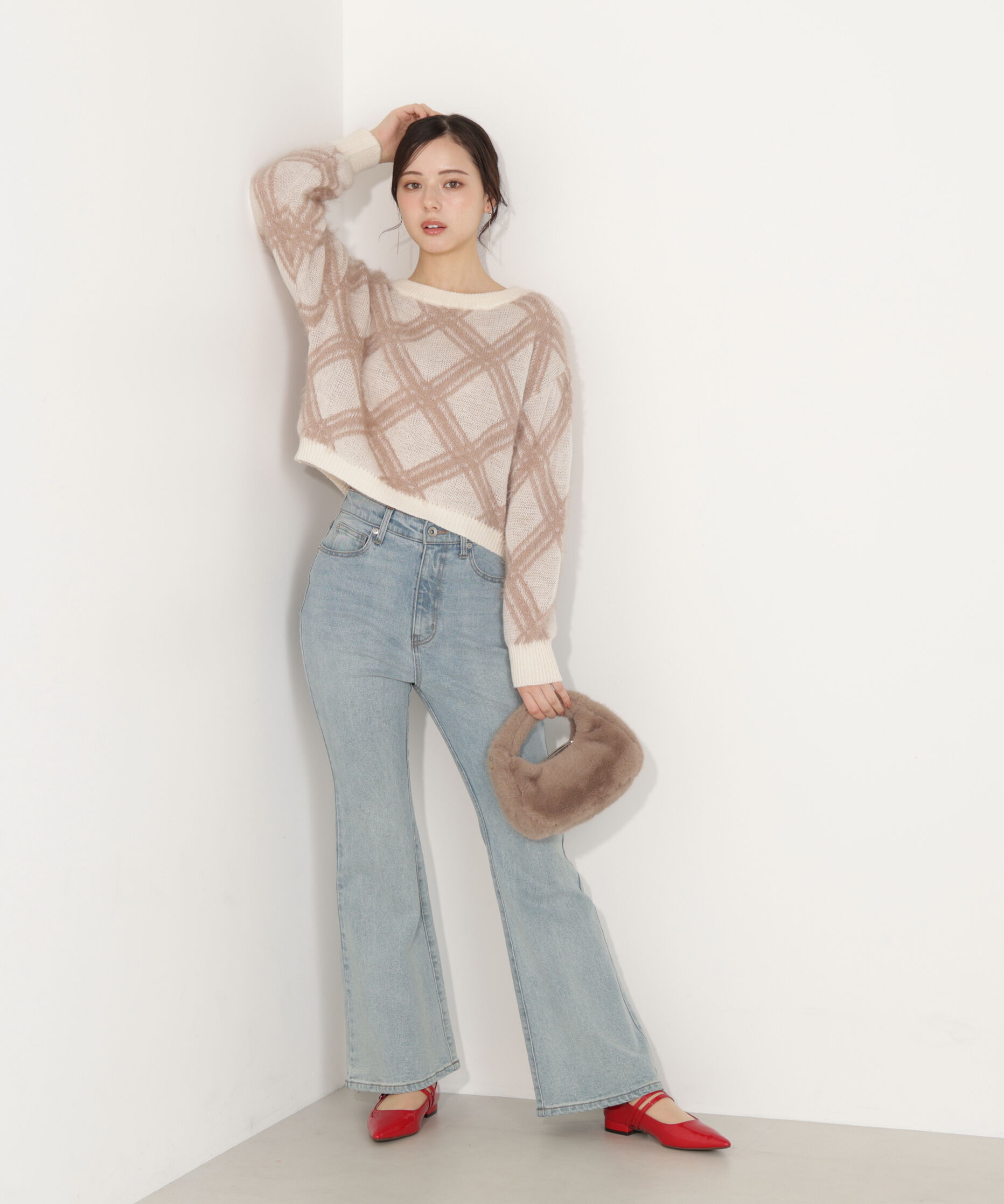 PROPORTION BODY DRESSING「フレアデニムパンツ」|その他|ライトブルー