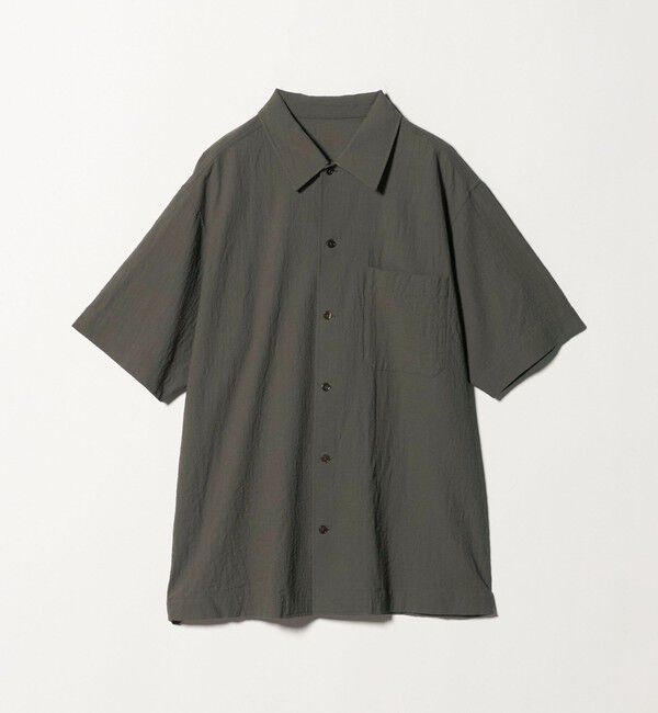 UNITED ARROWS「ウール/ナイロン アルバトロス ワンピースカラー ショートスリーブシャツ」|シャツ・ブラウス|