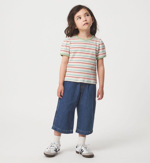 UNITED ARROWS green label relaxing「デニム クロップド ペインター パンツ / キッズ  100cm-160cm」|チノ|