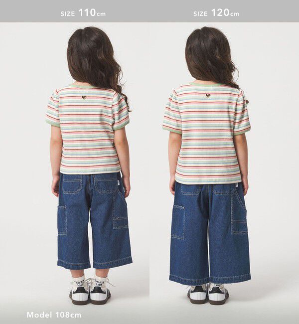 UNITED ARROWS green label relaxing「デニム クロップド ペインター パンツ / キッズ  100cm-160cm」|チノ|