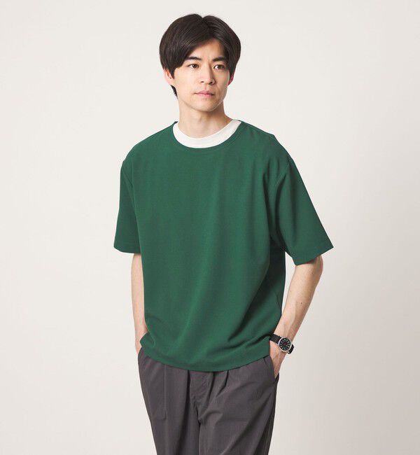 UNITED ARROWS green label relaxing「KIVANC ノーカラー 半袖 Tシャツ」|Tシャツ・カットソー|KELLY