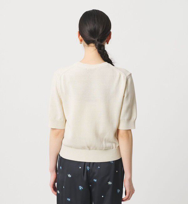 BEAUTY&YOUTH UNITED ARROWS「コイルニット ショートスリーブ プルオーバー ウォッシャブル」|ニット・セーター|