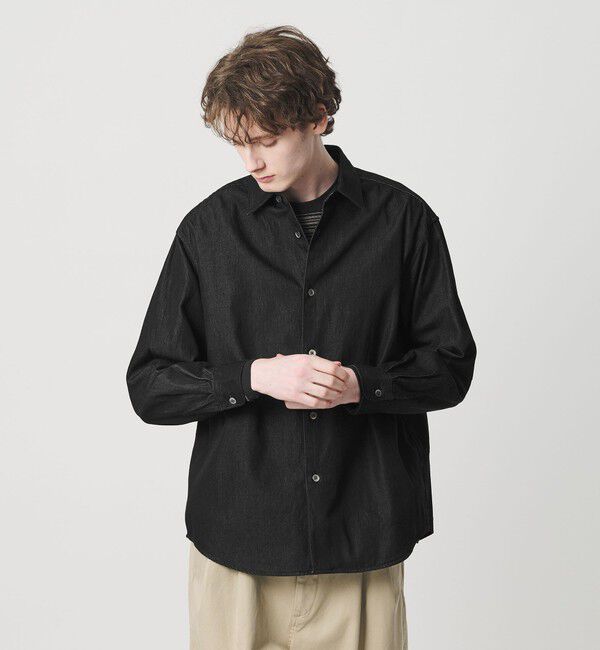 BEAUTY&YOUTH UNITED ARROWS「7.5oz サテンデニム レギュラー グランデ シャツ GRANDE型」|シャツ・ブラウス|