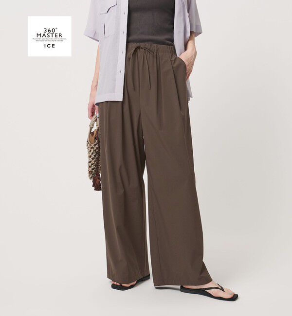 BEAUTY&YOUTH UNITED ARROWS「360&deg;MASTER ICE ワイド イージーパンツ UVカット 接触冷感 防シワ はっ水 ウォッシャブル」|その他|DK.BROWN