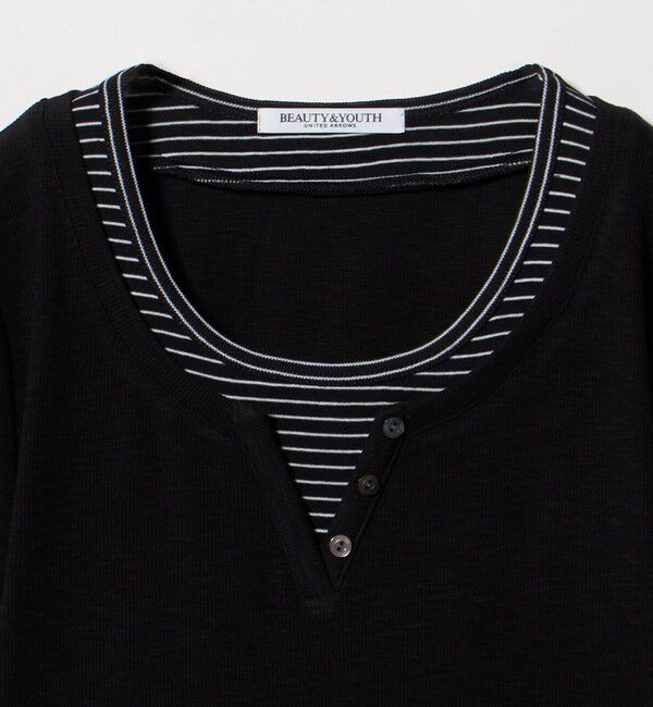 BEAUTY&YOUTH UNITED ARROWS「ヘンリーネック レイヤード Tシャツ」|Tシャツ・カットソー|