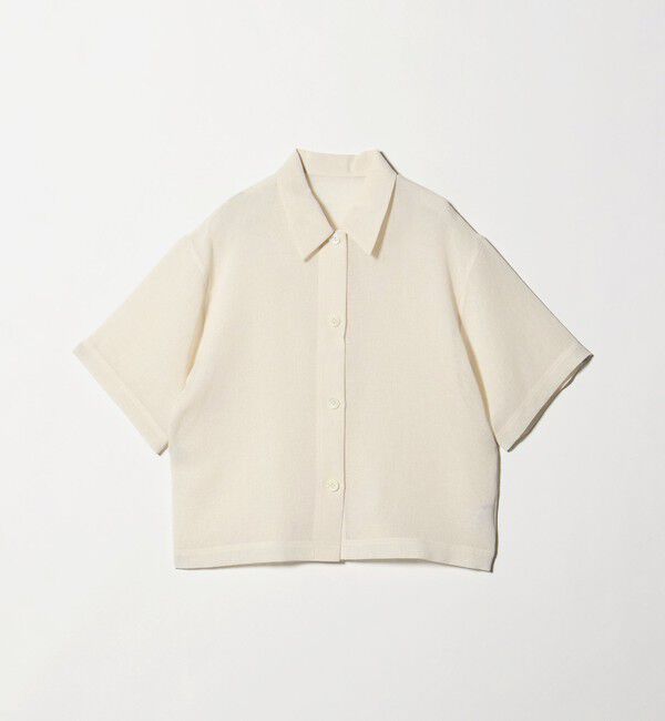 BEAUTY&YOUTH UNITED ARROWS「ポリエステル メッシュ ショートスリーブシャツ」|シャツ・ブラウス|OFF WHITE