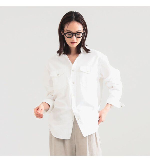 Demi-Luxe BEAMS 「AK+1 / 8オンス ウォッシュド シャツ」|シャツ・ブラウス|