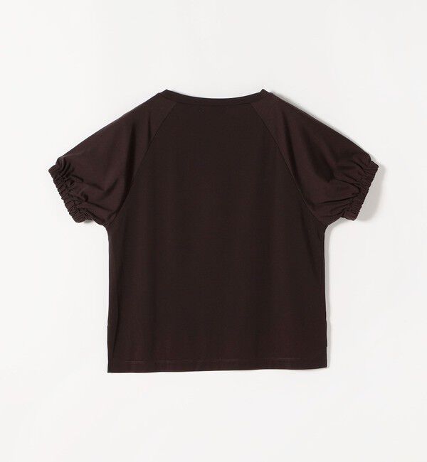 quaranciel「《予約》quaranciel:〈洗濯機可能〉シルク ミックス パフ スリーブ プルオーバー」|Tシャツ・カットソー|