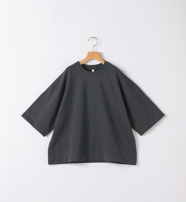 SHIPS KIDS「MOUN TEN.:160cm / ワイド ショート Tシャツ」|Tシャツ・カットソー|チャコールグレー