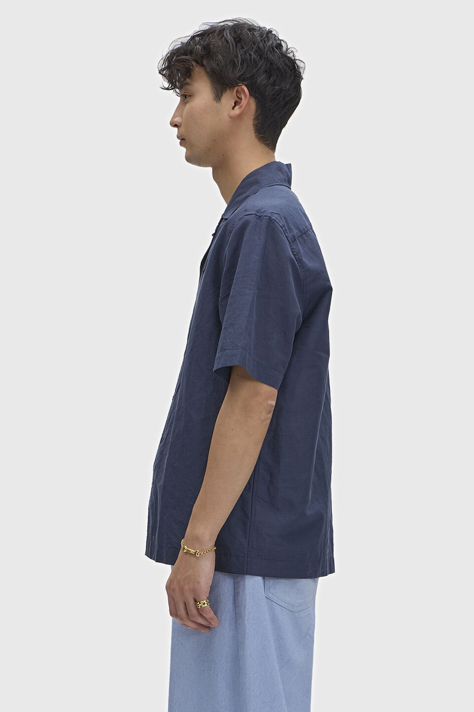 FRED PERRY 「Linen Blend Revere Collar Shirt／リネンブレンドオープンカラーシャツ」|シャツ・ブラウス|