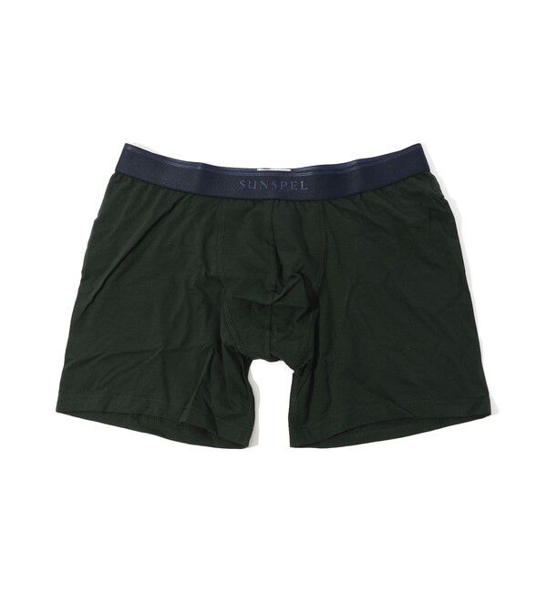 TOMORROWLAND BUYING WEAR「SUNSPEL コットンストレッチ トランクス」|インナー|55 Seaweed
