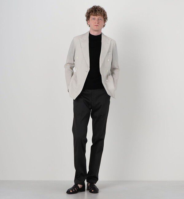TOMORROWLAND MENS「コットンシルクシアサッカー ダブルブレステッド6Bジャケット GIANNETTI PIERO」|テーラードジャケット|