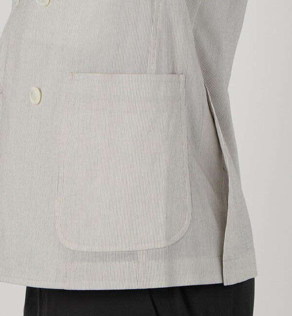 TOMORROWLAND MENS「コットンシルクシアサッカー ダブルブレステッド6Bジャケット GIANNETTI PIERO」|テーラードジャケット|