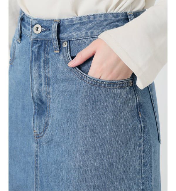 SLOBE IENA「《WEBのみ4サイズ展開》LE DENIM スリットフレアデニムスカート」|スカート|