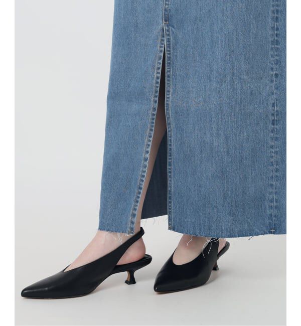 SLOBE IENA「《WEBのみ4サイズ展開》LE DENIM スリットフレアデニムスカート」|スカート|