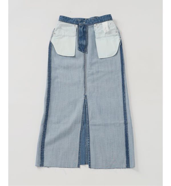 SLOBE IENA「《WEBのみ4サイズ展開》LE DENIM スリットフレアデニムスカート」|スカート|
